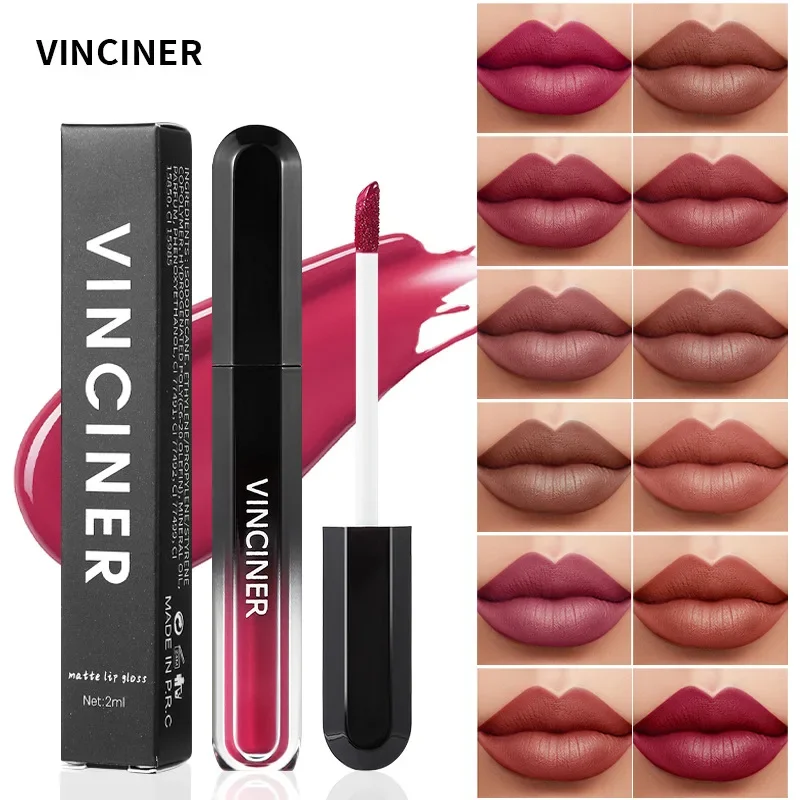 Winniner 12 colori lucidalabbra Soft Light Matte Texture rossetto liquido impermeabile idratante a lunga durata nuovi cosmetici popolari