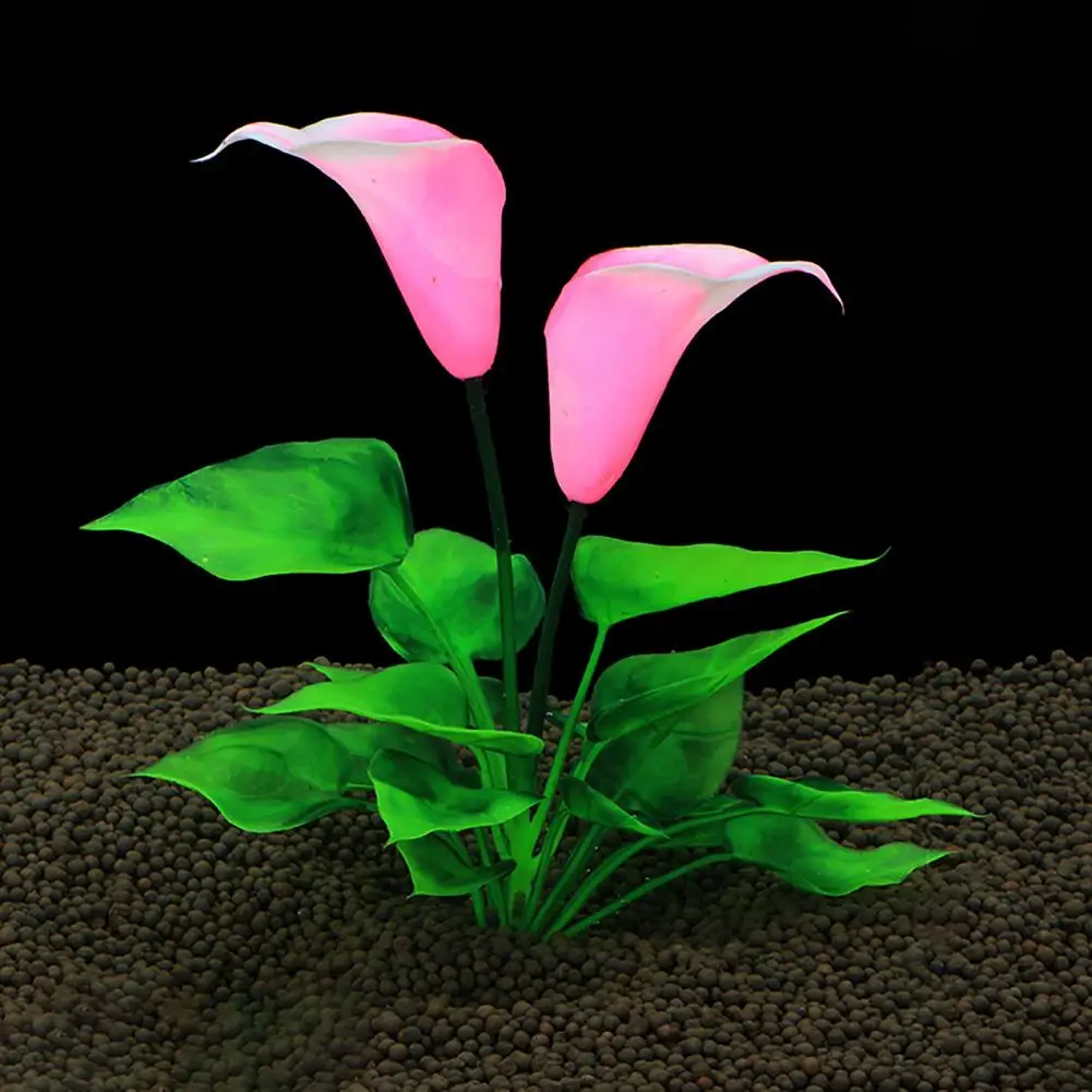 

Fake Grass Flower Plastic Aquarium Ornament Artificial Durable Plastic Water Grass Flower for Fish Tank Decoration