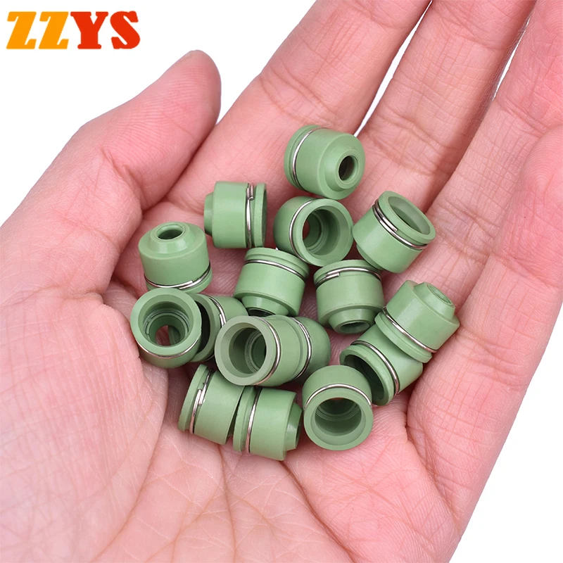 16pcs For Honda VFR400 NC30 VFR30 VFR 400 For Yamaha FZ400 FZR400 1WG FZ FZR 400 4.5mm Motorcycle Intake Exhaust Valve Oil Seal