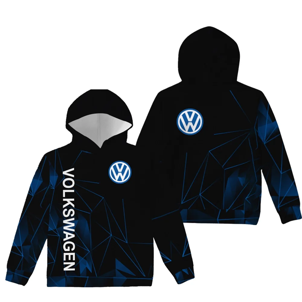 2025 Autumn new 3d printed volkswagen motorcycle outdoor hoodie, suitable for extreme sports adventure men's and women's hoodies
