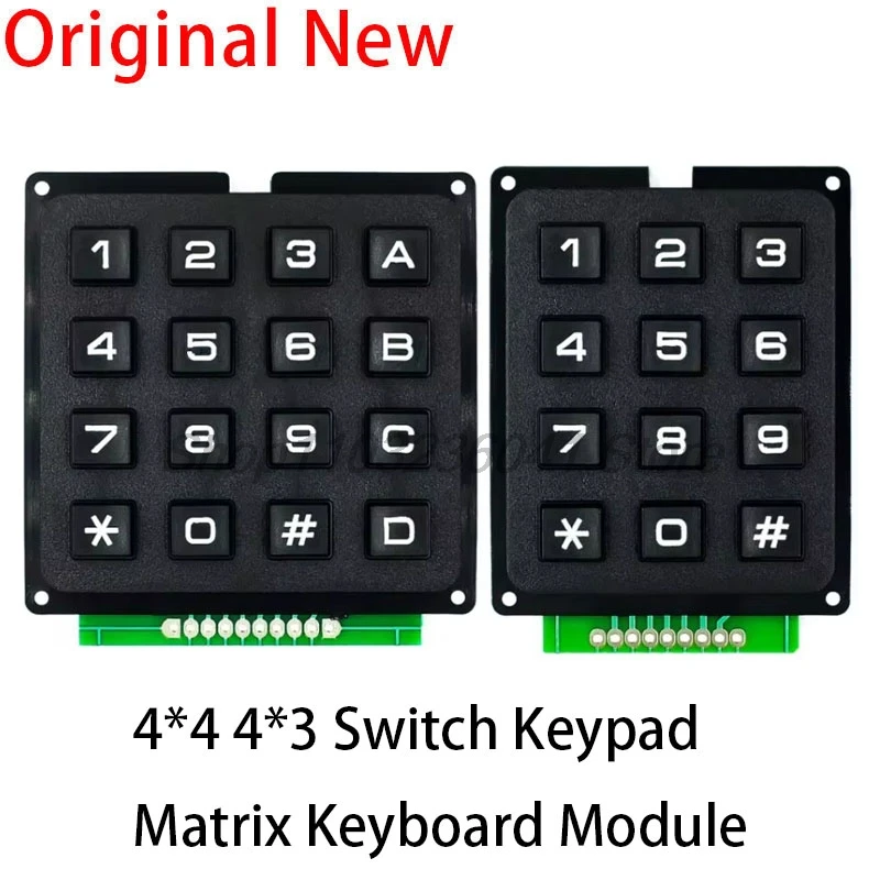 4 x 4 4 x 3 Matrix Array 12 16 Keys 4*4 4*3 Switch Keypad Matrix Keyboard Module for Arduino