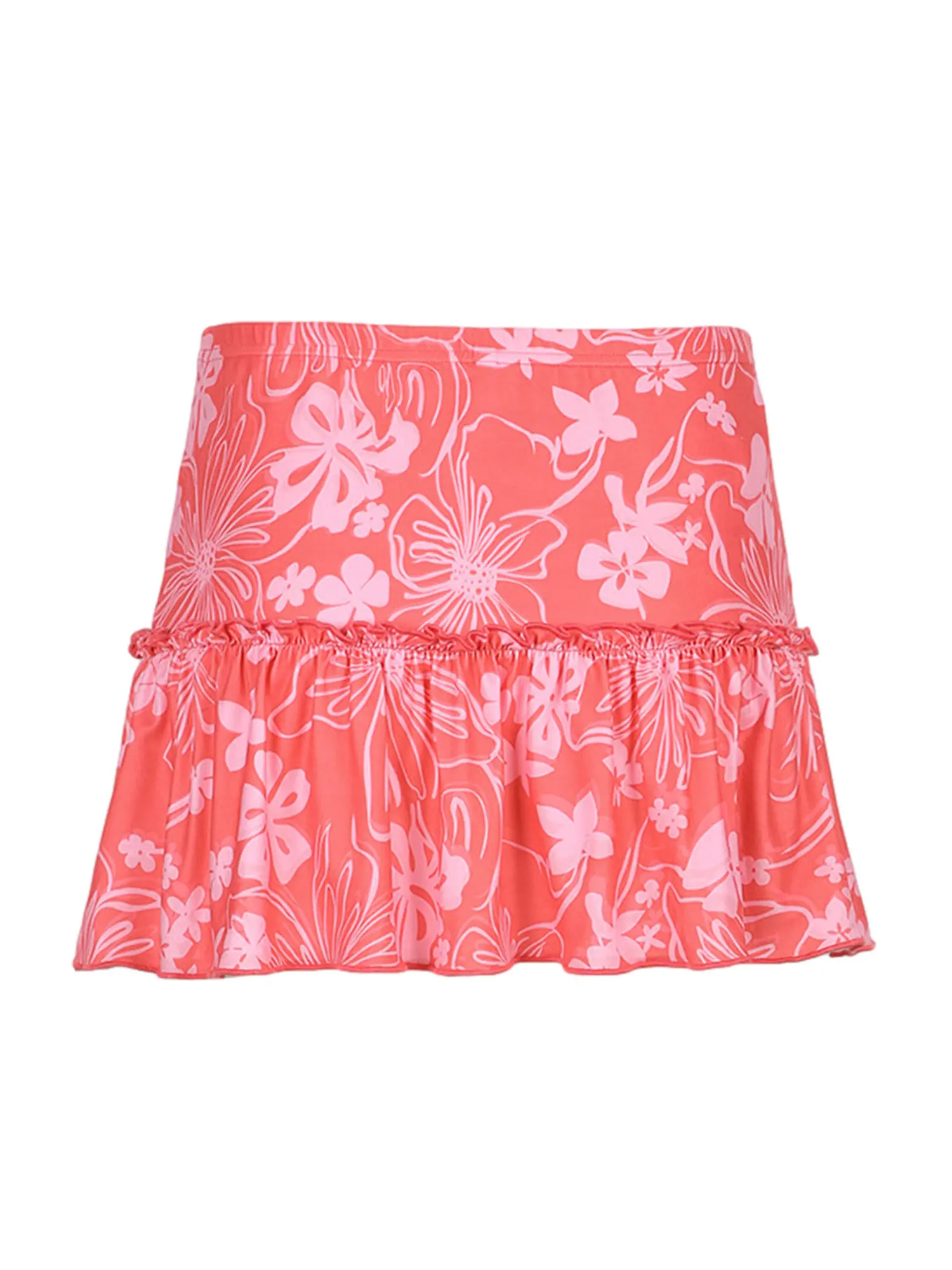 

Женская плиссированная мини-юбка с высокой талией, винтажная короткая юбка выше колена с принтом в горошек и рюшами, с поясом