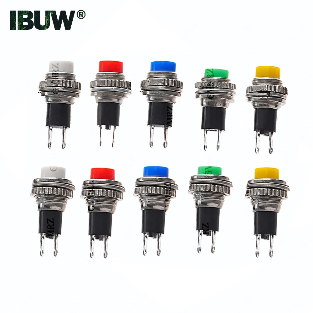 10mm Momentary OFF-(ON) Push Button Switch DS-316 DS-314 Panel Mount  Upper Screw Thread DS-316 DS-314