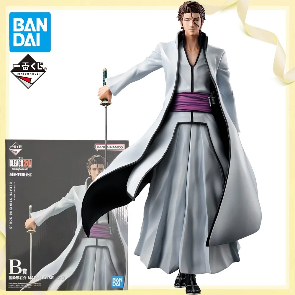 

100% Оригинальная коллекционная фигурка Bandai Spirits Ichiban Kuji, Айзен Сосуке (Приз B), модель аниме-персонажа, игрушка для декора и коллекции