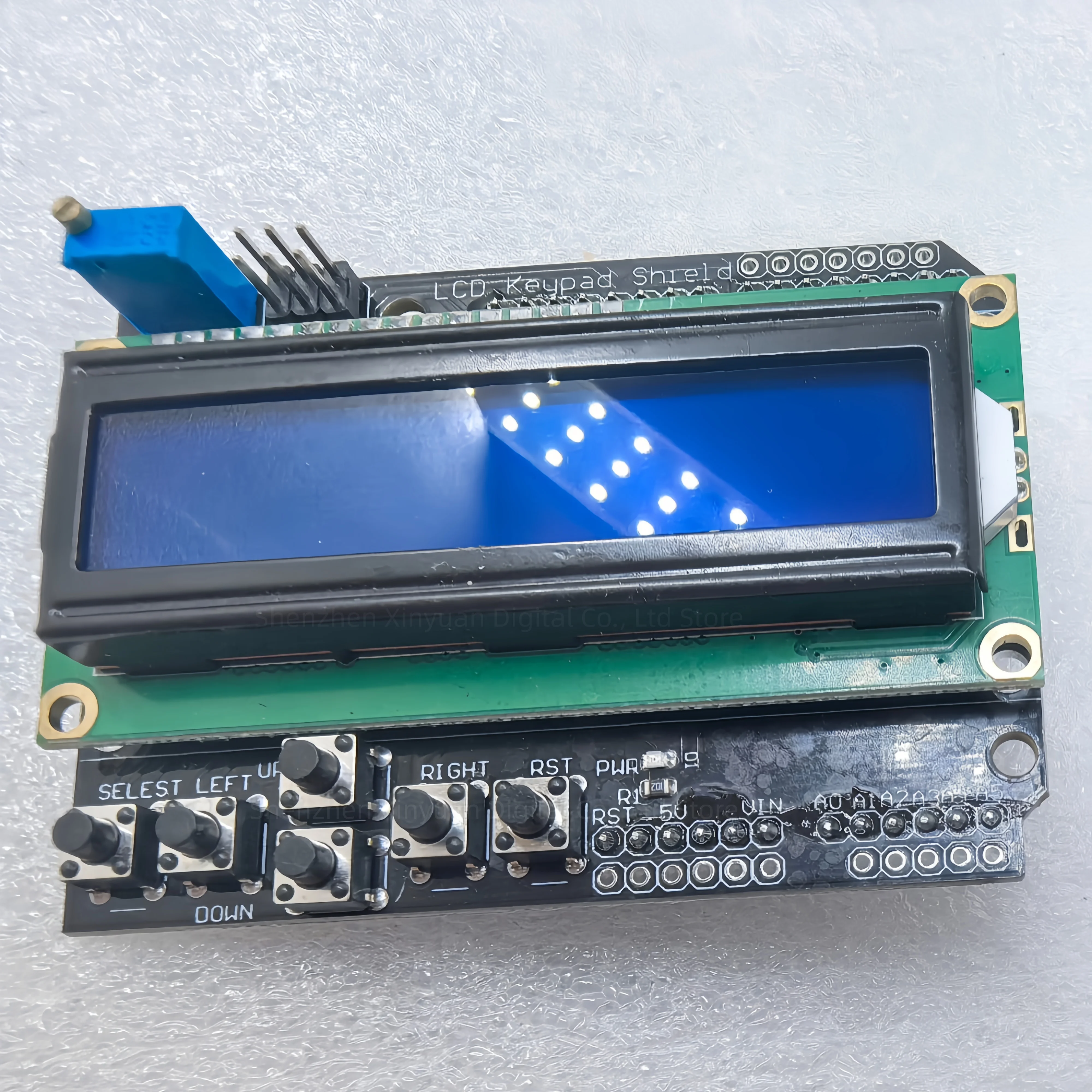 LCD1602 Blue Low Screen Character LCD Module Input/Output Expansion Board