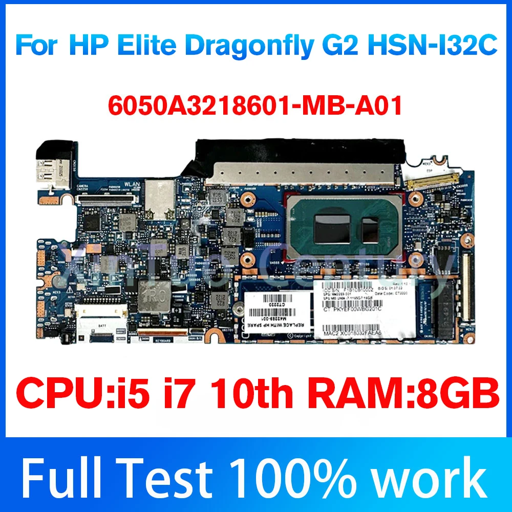 M42289-601 utilizzato per scheda madre For HP Elite Dragonfly G2 HSN-I32C 6050A3218601-MB-A01 con I5 I7 10th 8G DDR4 100% Test