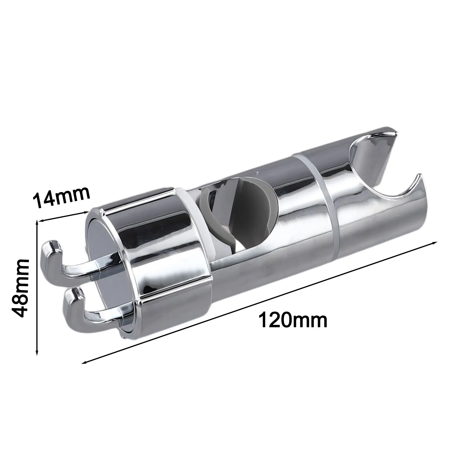 121mm Long Adjustable Shower Holder Adjustable Shower Anti-slip Shower Holder Robust ABS Material Showerhead Compatibility
