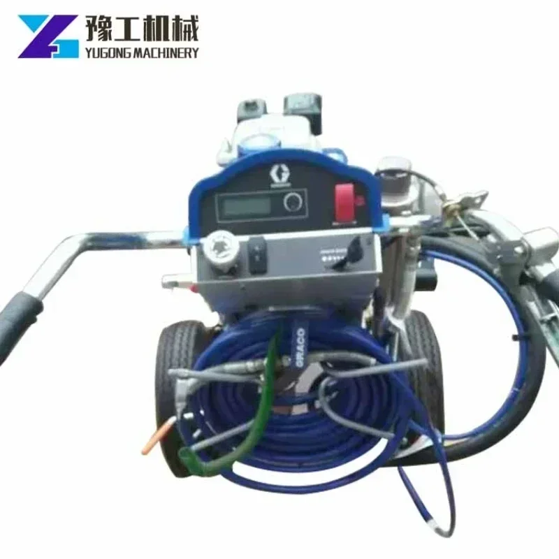 

Hand Push Cold Paint Spray Road Marking Machine Roads Bridge Railway Highway Using Spraying Machinery Airless Self Propelled