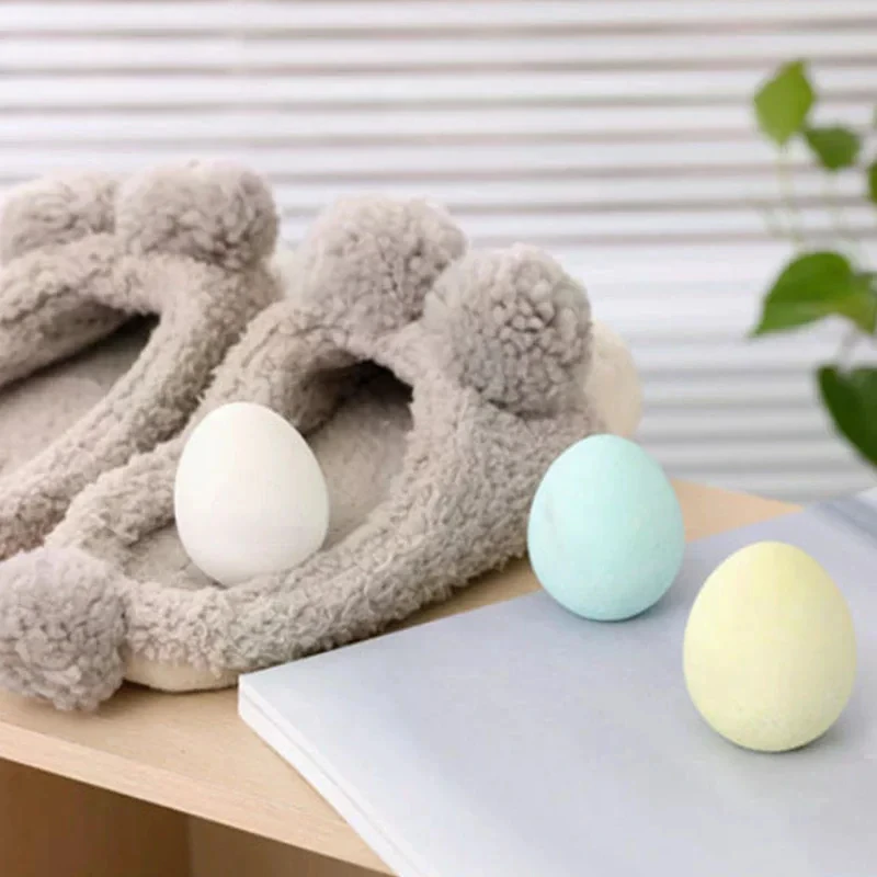 Diatomaceous Earth Odor Absorbing Egg Air Freshener for Kitchen Moisture Absorption Deodorizer for Refrigerator