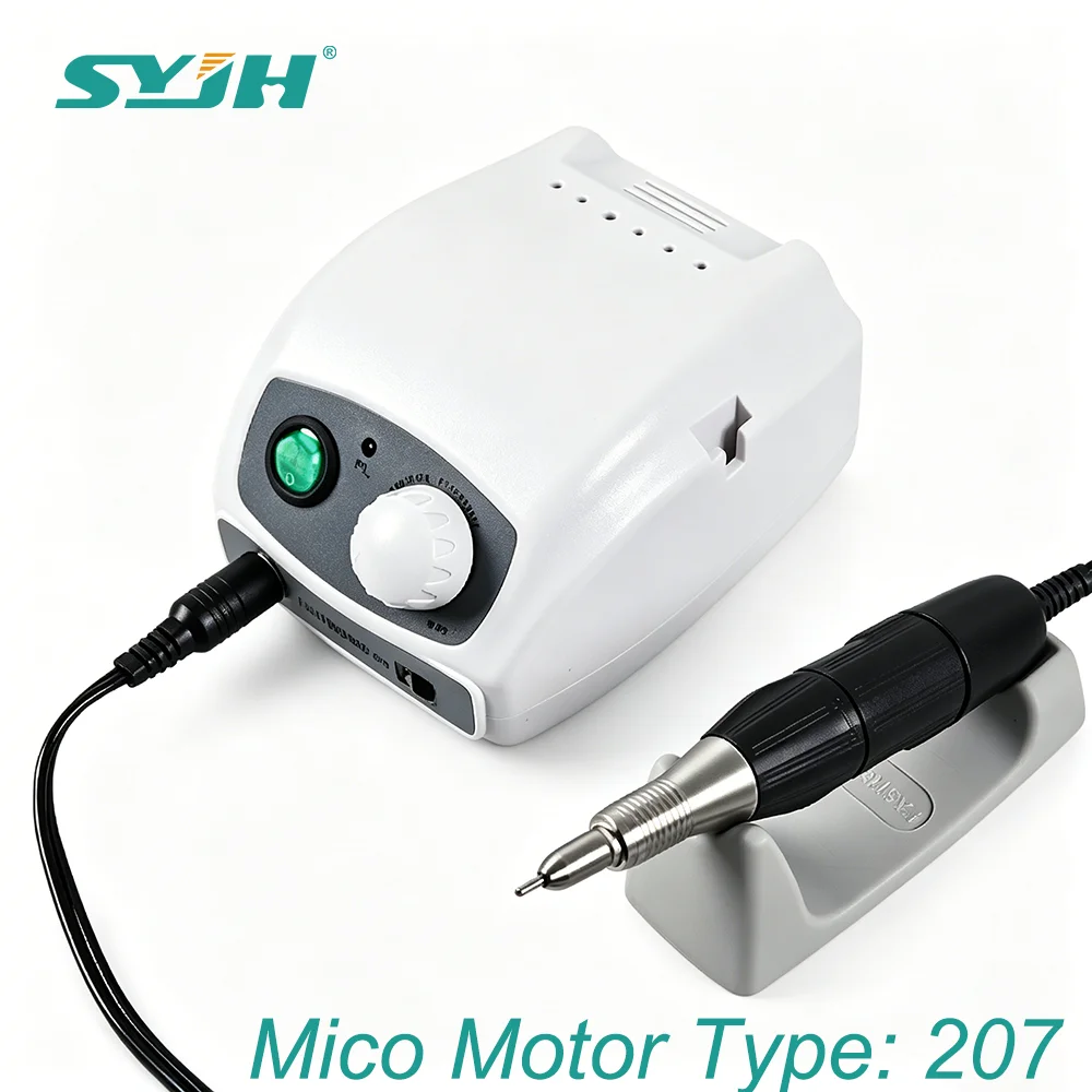 SYJH Dental 207 Control Box 40000RPM Electric Nail Drill Manicure Pedicure Polishing Machine Nail Art Kit Dentistry Equipment