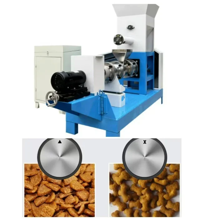 Sinking Aqua Float Fish Granulator / Animal Feed Pellet Machine/ Dog Pet Food Feed Extruder Machine