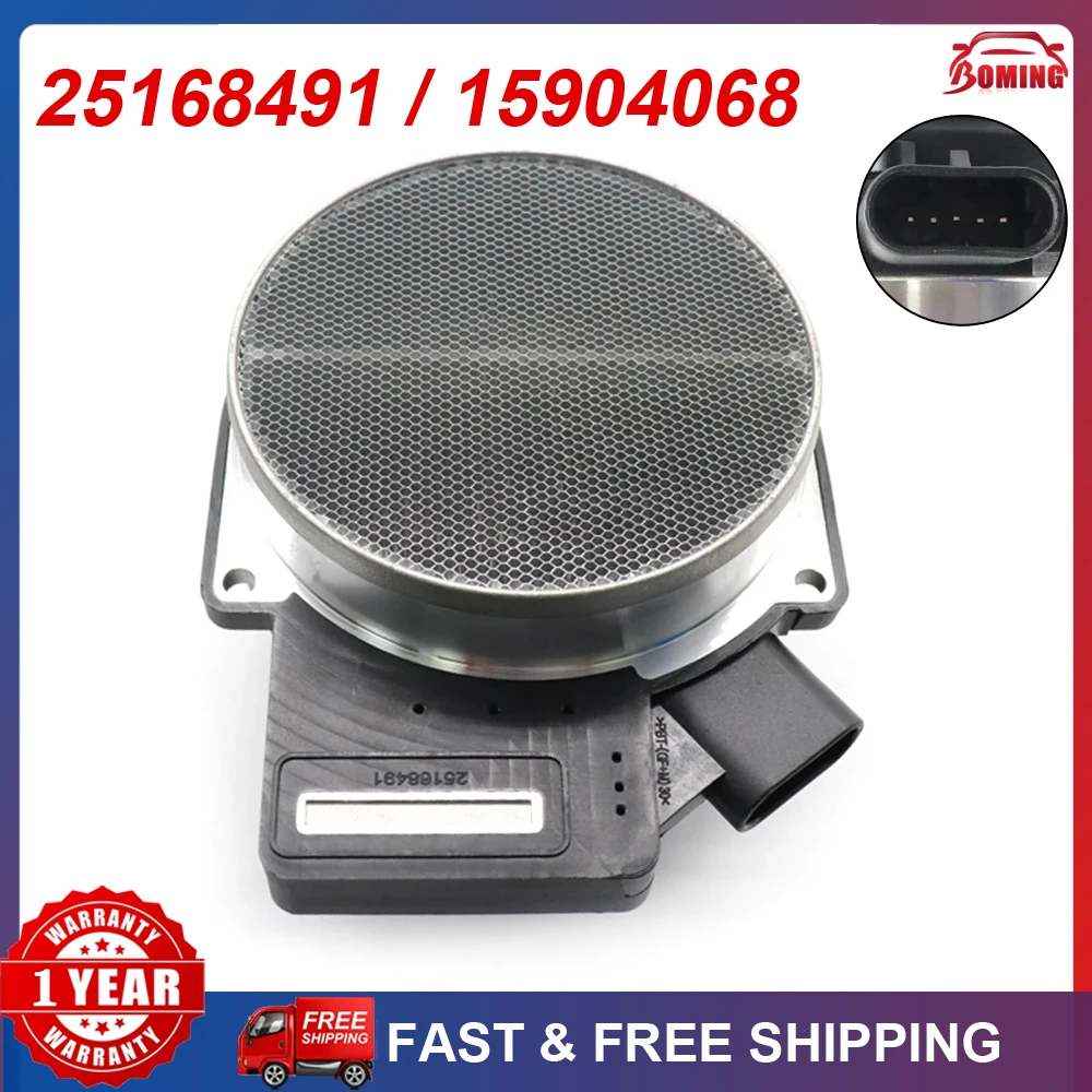 

New MAF Mass Air Flow Meter Sensor 25168491 For CHEVROLET AVALANCHE CORVETTE SILVERADO SSR SUBURBAN TAHOE TRAILBLAZER 15904068