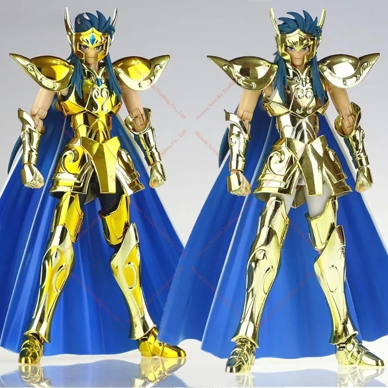 

CS Model Saint Seiya Myth Cloth EX Aquarius Camus with Hyoga Cygnus Head Gold Knights of The Zodiac Anime Action Figure in Stock