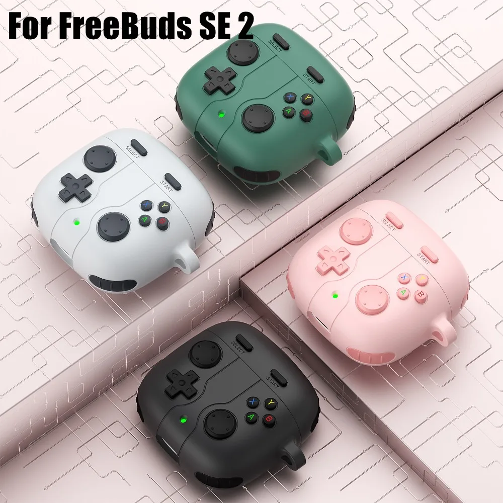 3D 이어폰 케이스 실리콘 만화 스타일 이어폰 보호 커버 HUAWEI FreeBuds SE 2 용 방진 게임 콘솔 스타일링