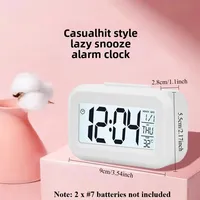 Electronic Clock Date Temperature Function Children's Bedroom Clock Home Offices Desktop Clock Desk Decor Child Alarm Digital