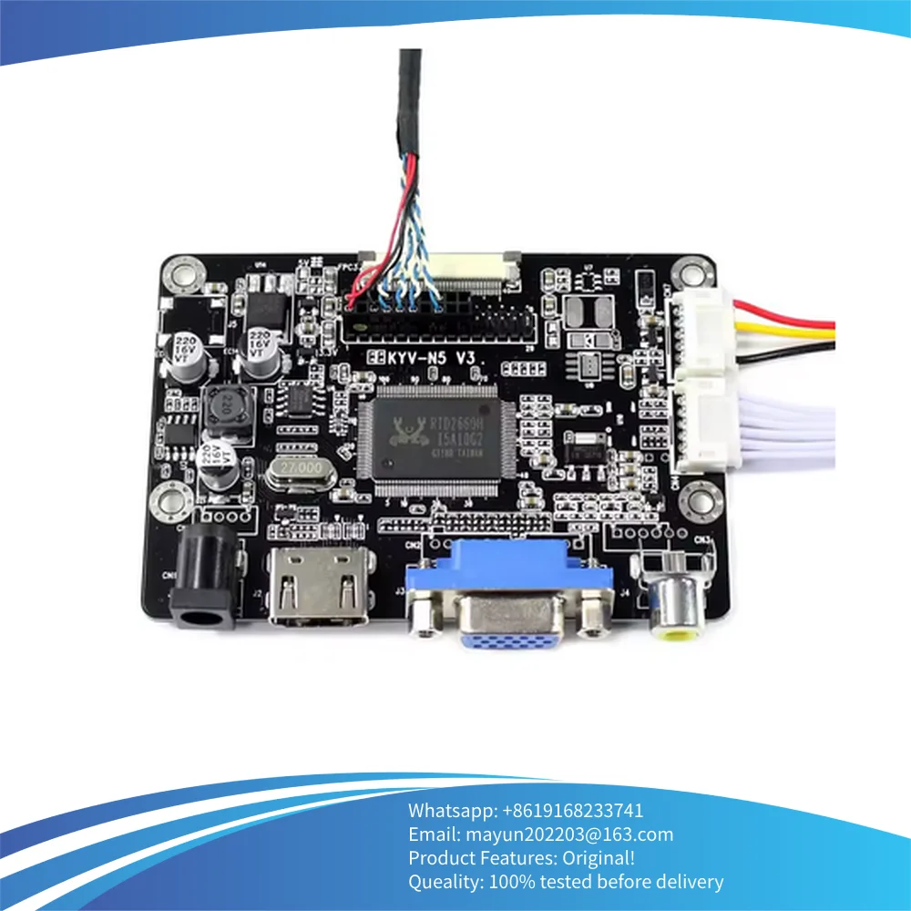 10.4 inch 1024X768 HT10X21-311 IPS LCD Display with DVI+VGA +AV LCD Controller Board