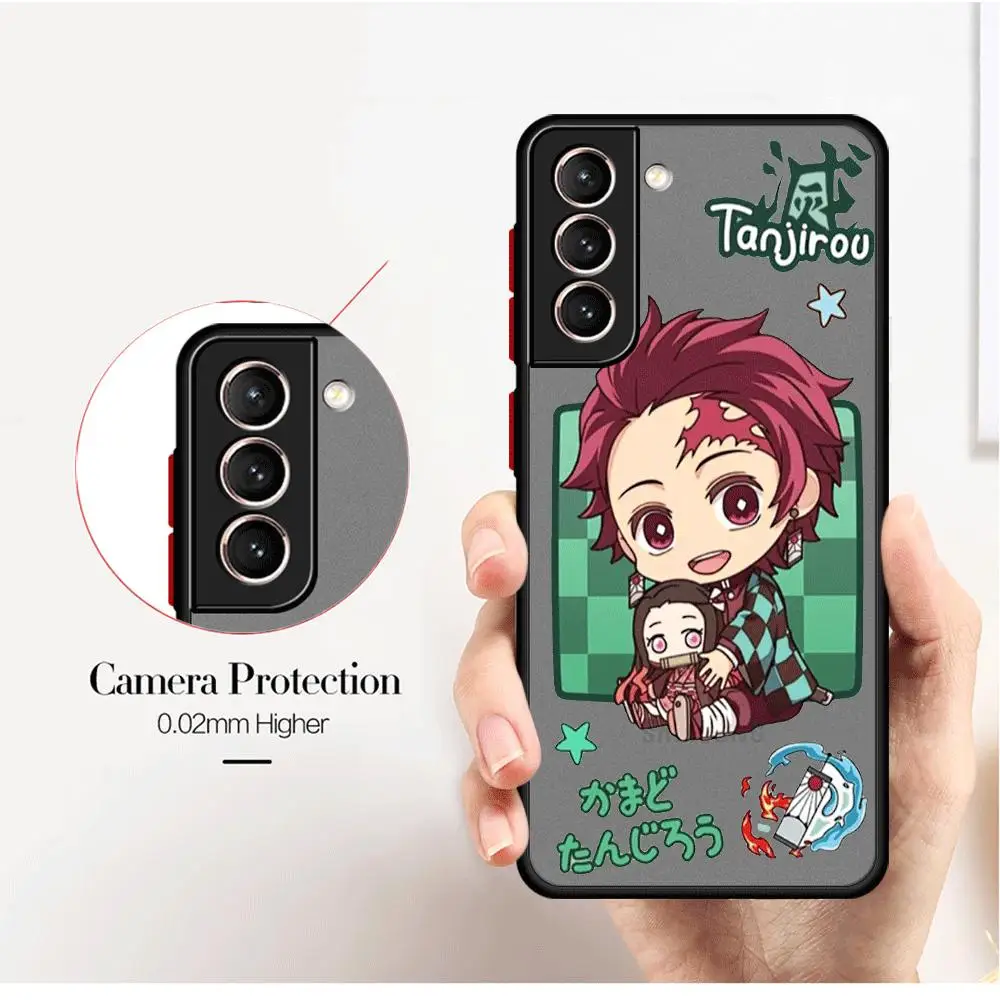 Custodia per telefono per Samsung Galaxy S22 5G S9 S20 FE S10 S23 Ultra S21 Plus S10 Lite Demon Slayer cute