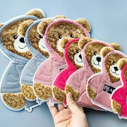 Embroidery Chenille Basketball Bear Patch,sew on Rose Bears Patches,cartoon Badges Animal Appliques,DIY Accessory A23120701