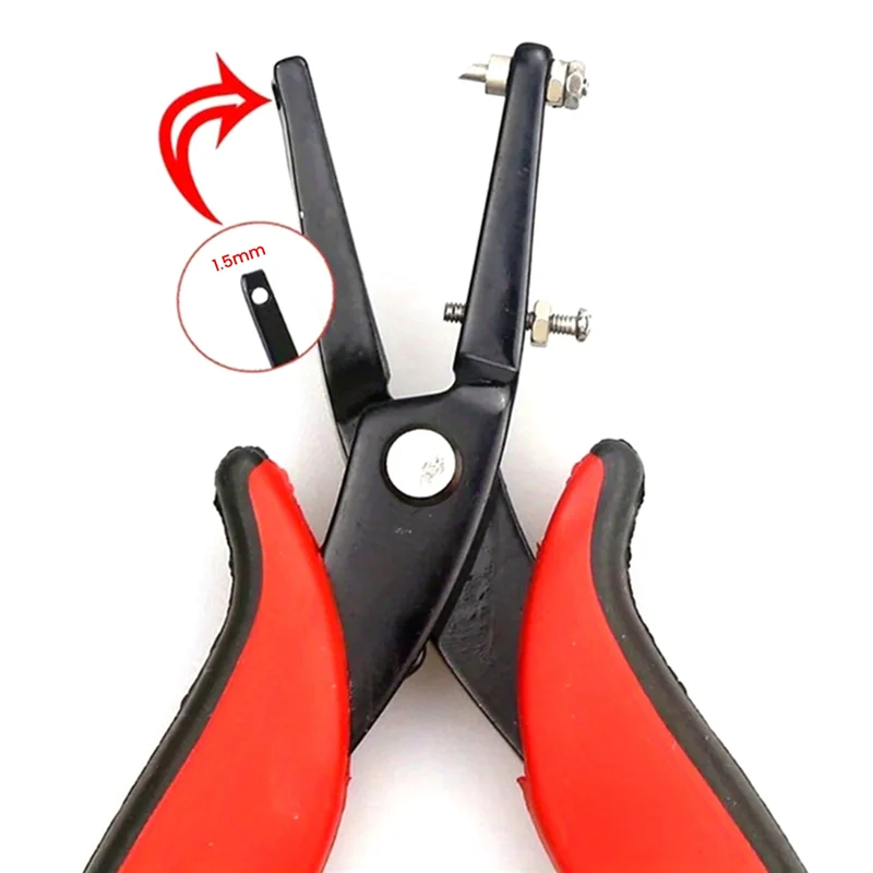 HHO-مجوهرات اللكم كماشة 1.5 مللي متر اليدوية لأداة ثقب الجلود المهنية للمنزل DIY بها بنفسك