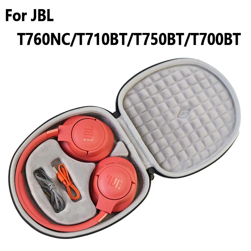 For JBL T760NC/T710BT/T750BT/T700BT Headset Bluetooth Storage Protection Hard Case Bag Case (Not Live Model)