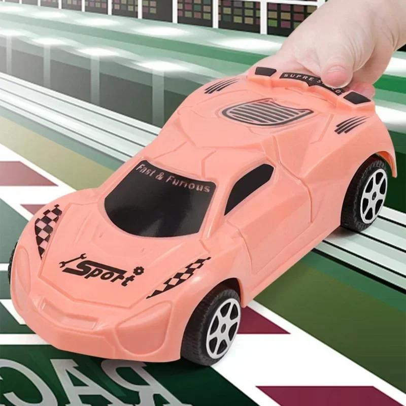 Plastic Durable Pull Back Racing Cars Inertia Toy Car Cognition Return Vehicles Toy Anti-collision  for Kids Children