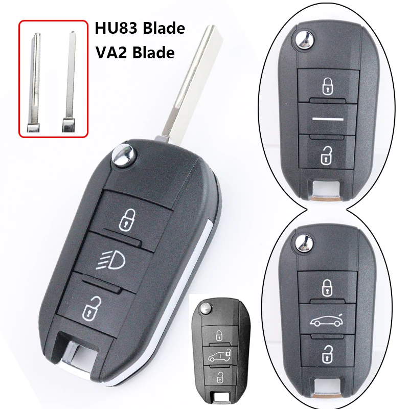 

Replace Car Key Housing Key Case Shell for Peugeot Expert 308 3008 208 2008 508 408 307 4008 for Citroen C3 C4 C5 C6 C8 Cactus