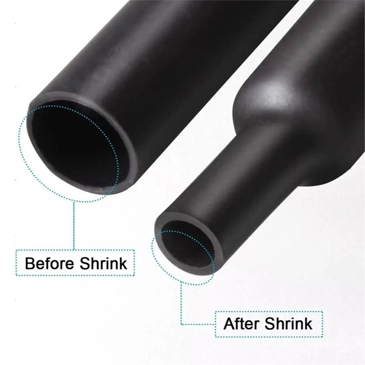 【TODAY-BUY】~@ Heat Shrink Tubing 650pcs Set,2:1 Heat Shrink Tube Assortment Kit for Electrical Cable Wire,for Car, DIY Repair