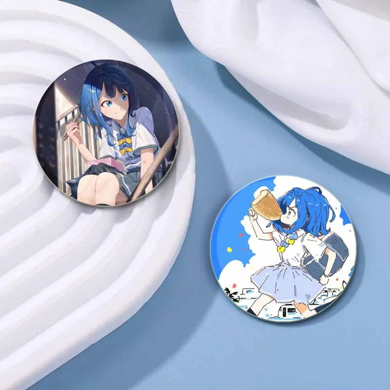 Troppo molti che perdono Heroines!Anime spille Cartoon Round Button Pins accessori per gioielli di moda borsa per vestiti zaini Badge regali