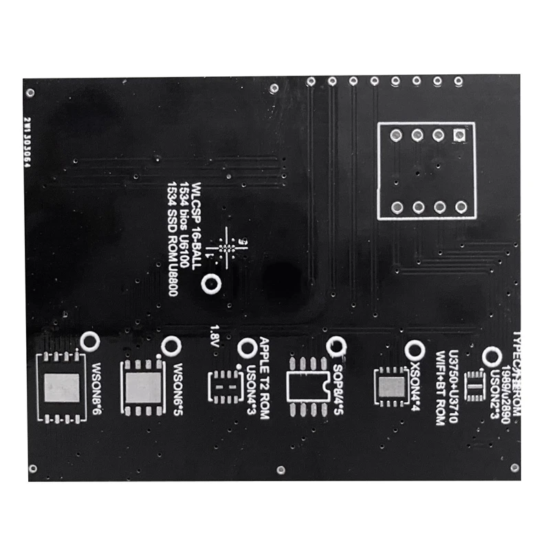 T82C Hot Sale-2X T2 Chip Lezen En Schrijven Bios Socket Voor Air T2 Ssd Rom Typec Rom Houder