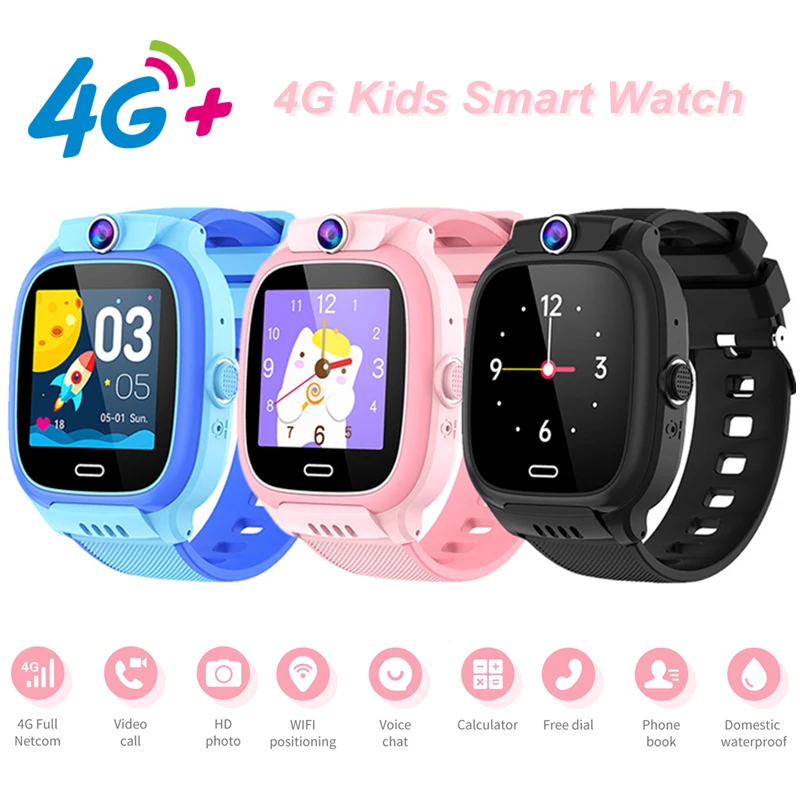 Kids Smart Watch SIM Card Call Voice Chat SOS GPS LBS WIFI Location Camera Alarm Smartwatch Boys Girls for IOS Android Relojes