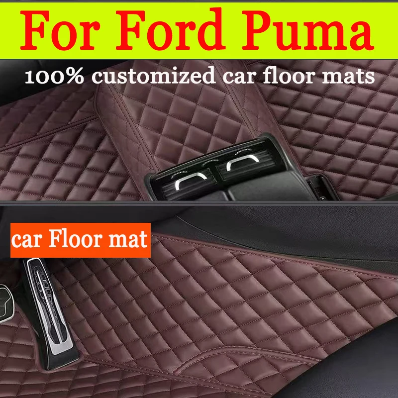 Car Mats Floor For Ford Puma ST-Line V Crossover 2020 2021 2022 Waterproof Accessories