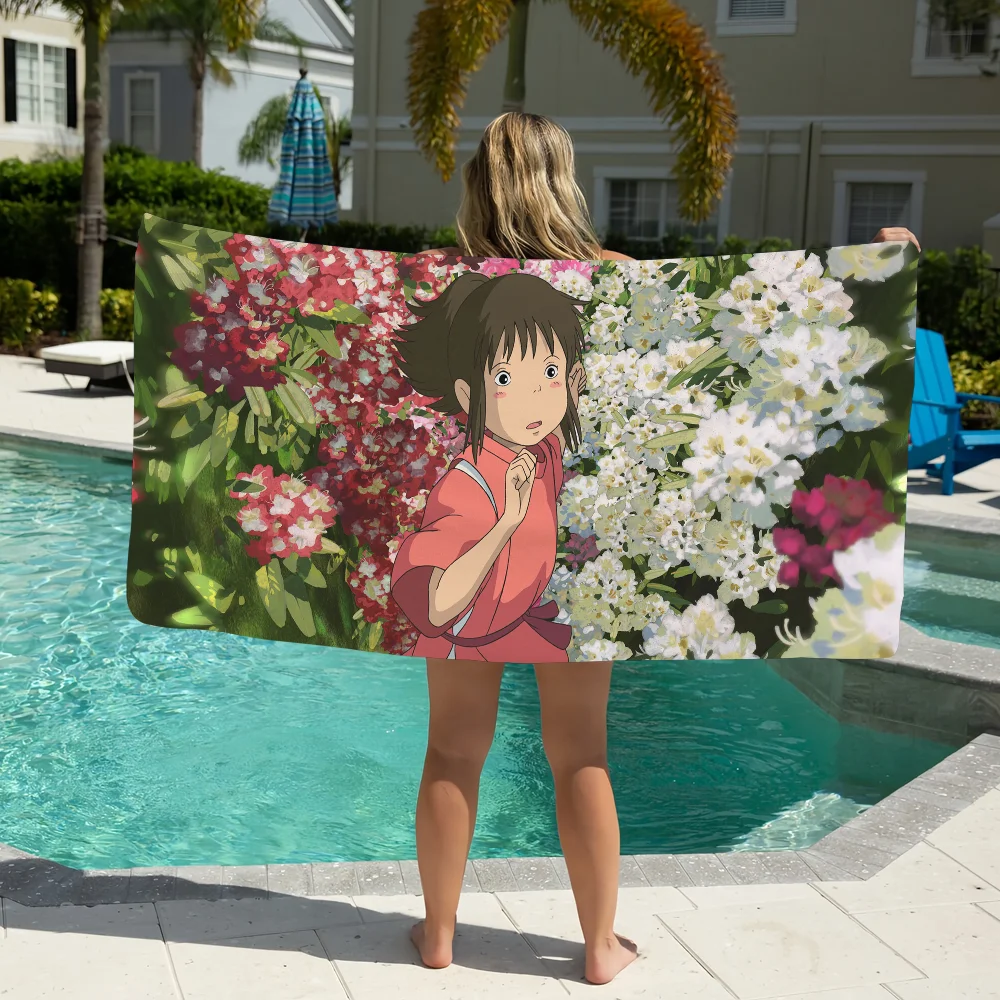 

S-Spirited A-Away Towel Pool Beach Towel Portable Quick Fast Dry Sand Outdoor Travel Swim Blanket Thin Mat Bath Towel