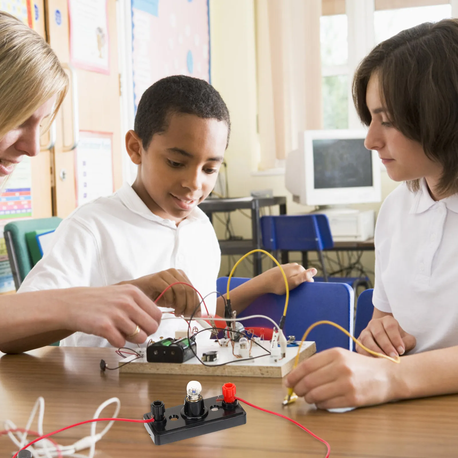 

Набор для экспериментов с электрическими цепями STEM для детей 6-12 лет, обучающий инструмент для изучения науки, набор для самостоятельной сборки электрических цепей, образовательный физический лабораторный комплект