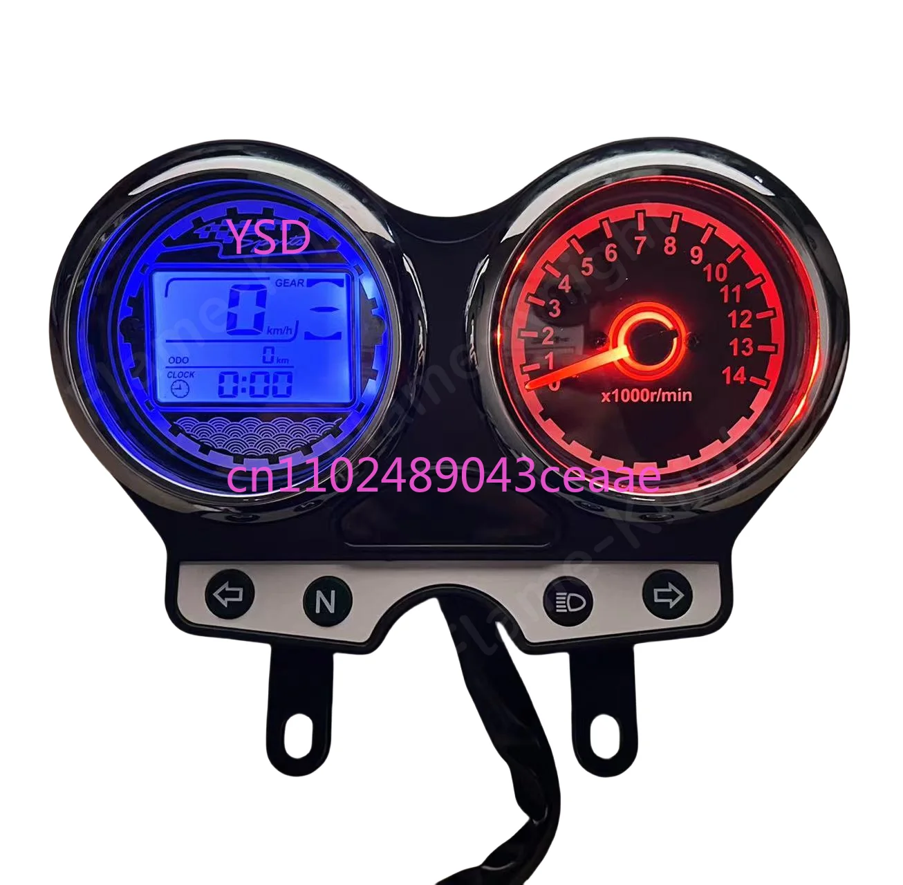 

LCD Digital Meter Speedometer for Yes 125 EN125 EN123 3F EN150 EN 125 150 Odometer Tachometer Gauge