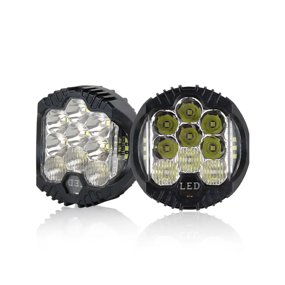 5 Inch Three Side illuminated Work Lights For Jeep Wrangler Truck LED Headlights Modified For Off-road Vehicles 3 Inch 2PCS 110W