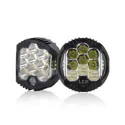 5 Inch Three Side illuminated Work Lights For Jeep Wrangler Truck LED Headlights Modified For Off-road Vehicles 3 Inch 2PCS 110W