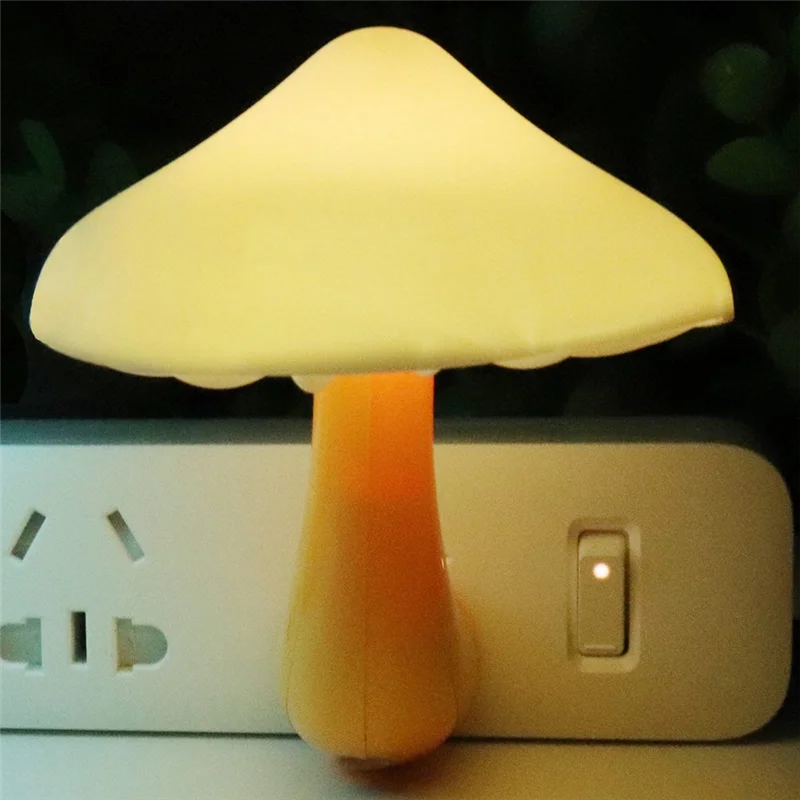【Must-Haves】4 Pack Plug In Night Light, Mushroom Light LED Nightlights For Kids, Adults, Bedroom, Bathroom,Hallway