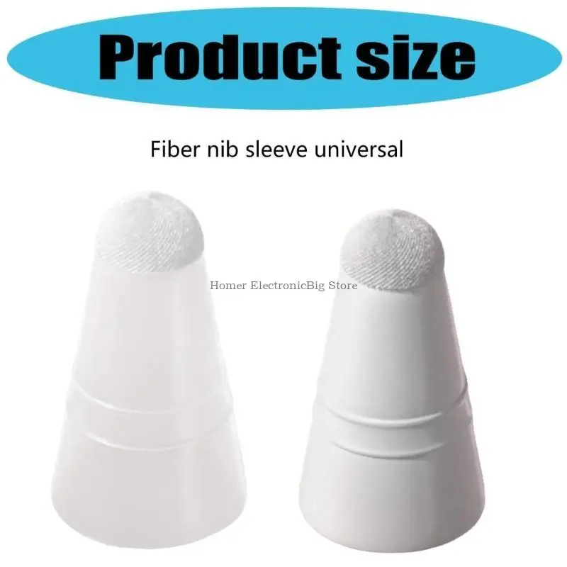 Silicone Fiber Tip Cover Enhances Writing Smoothness Accuracy for Styluses