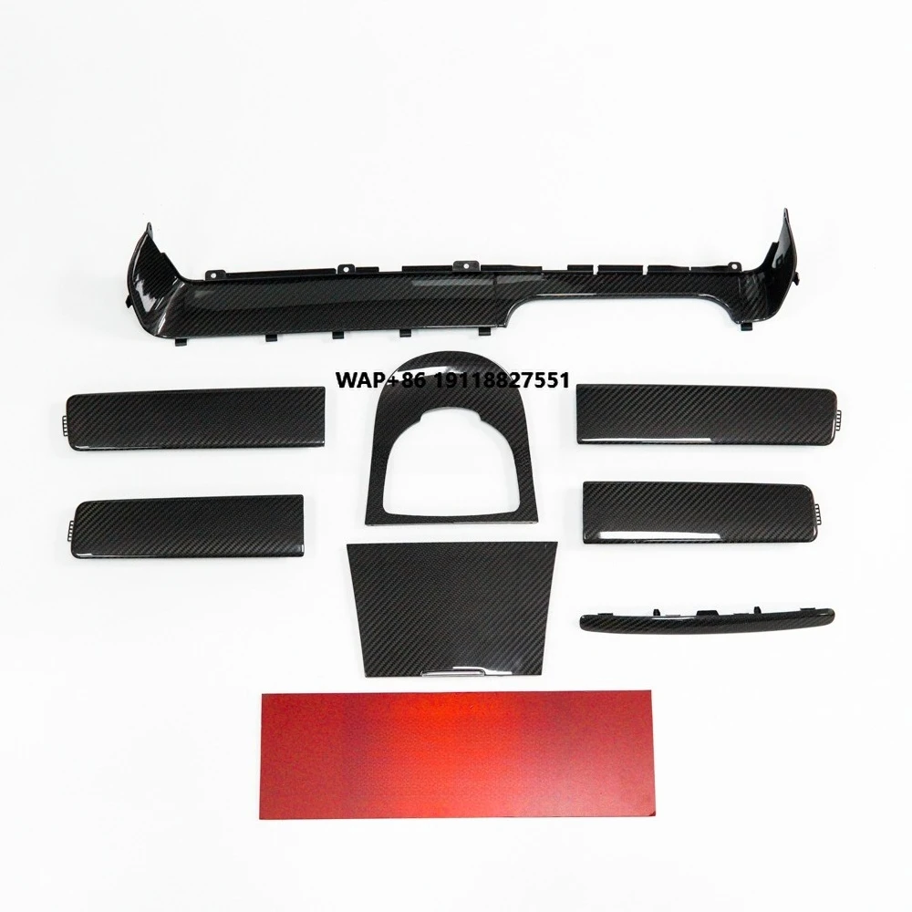 Dry Carbon Fiber Interior Trim 8-Piece Set for G-Class W464 G500 G450 G63 Interior Retrofit Upgrade Kit for Right Rudder