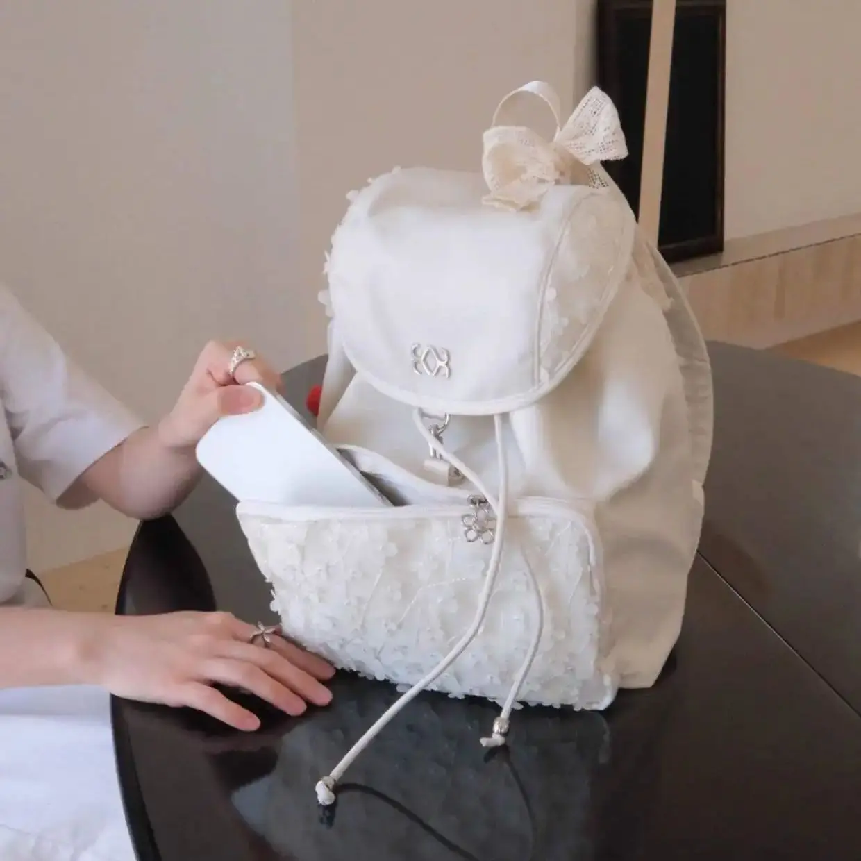 large-capacity-backpack-soft-breathable-and-durable-lace-bow-backpack-school-bag-rucksack