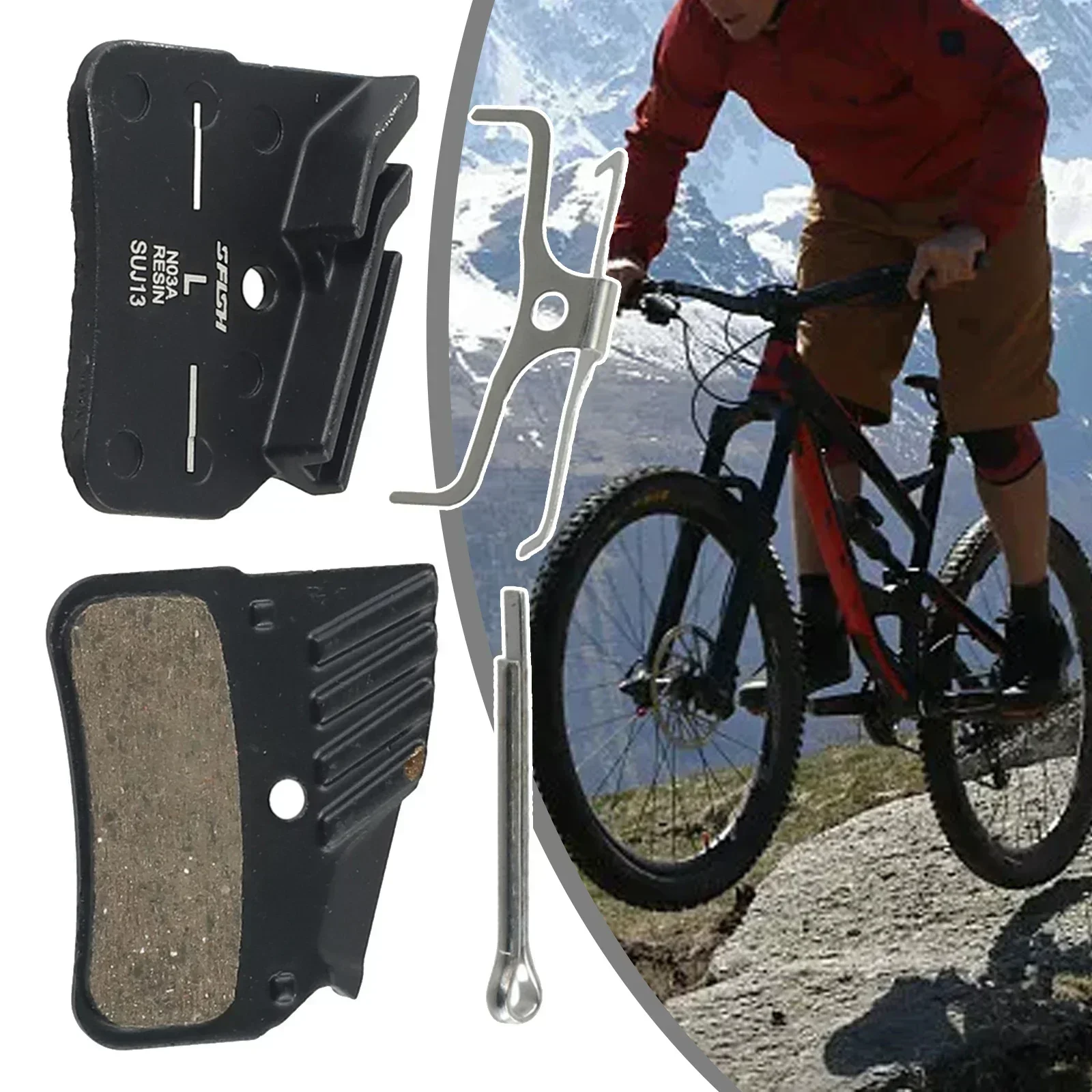 N03A จักรยานแผ่นดิสก์เบรคสําหรับ-Shimano M9120/M8120/M7120 XTR XT กึ่งโลหะเรซิ่นเบรค Pads จักรยานการกระจายความร้อนเบรค Pad