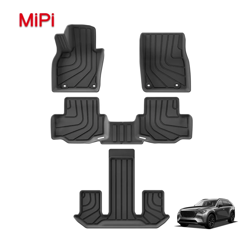 Custom Wholesale Custom 3D TPE Car Mat Waterproof Car Floor Mat for Mazda CX-90 2024-2025 6/7 Seats Fuel