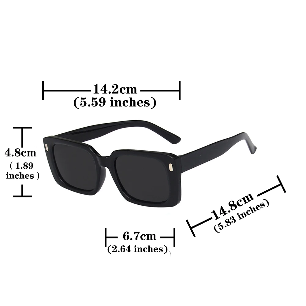 Pc Frame Rectangle Sunglasses Women Men Vintage Brand Designer Square Sun Glasses for Male Shades Female Eyewear Anti-Glare image 6