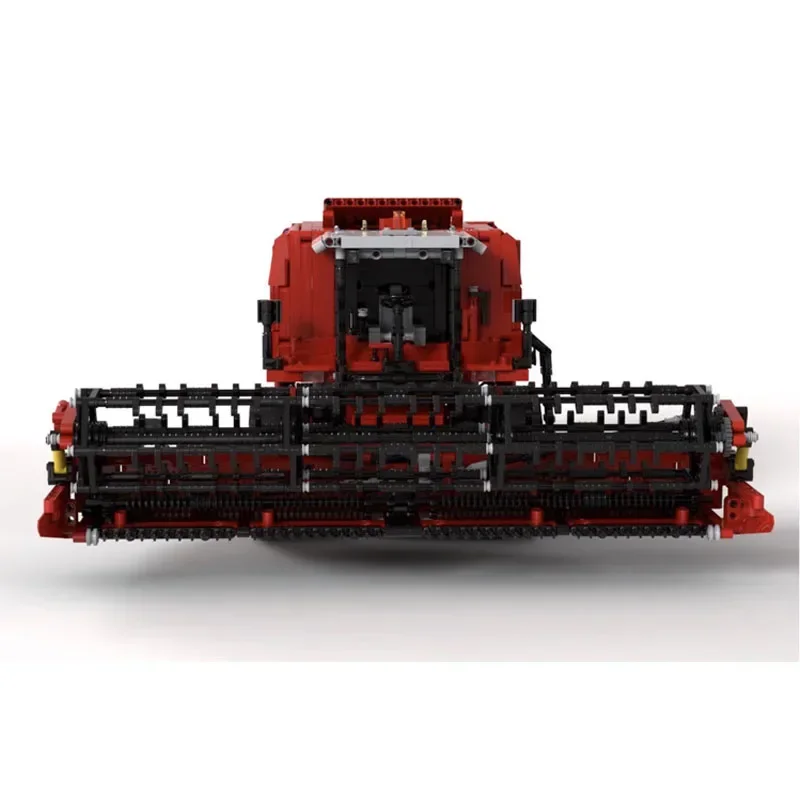 Red New ModelMOC-106787RC Electric VersionGround FarmingHarvester3465Parts CustomBuilding Block Model AdultKids BirthdayGiftToys