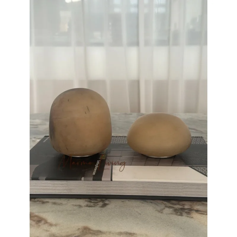 Modern simple 100% natural marble round marble charging table lamp living room designer small