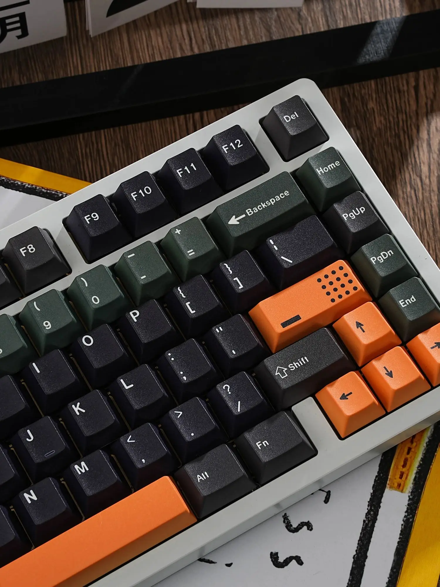 143 Klawisze PBT Cherry MX Keycap Set - Koreański Angielski Rosyjski Niemiecki Hiszpański Francuski ABNT2 Resonance do Klawiatury Mechanicznej Gamingowej — zdjęcie produktu 7