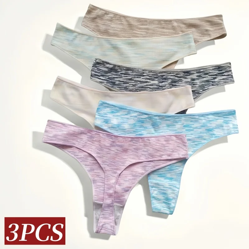 3 Pz/set Mutandine da Donna Vita Bassa G-String Biancheria Intima Senza Soluzione di Continuità Mutande Femminili Mutandine Comfort Lingerie Sexy S-XL Perizoma