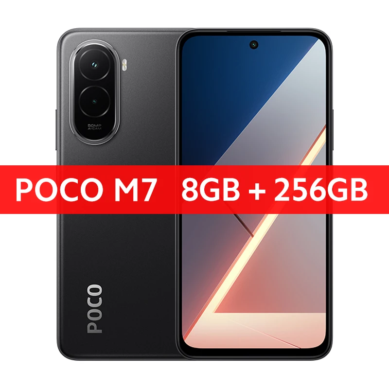 POCO M7 Global Version Smartphone 5G 6.9" 144Hz FHD+ DotDisplay 50MP Camera 7000mAh Battery 33W Fast ChargingNFC Snapdragon® 685