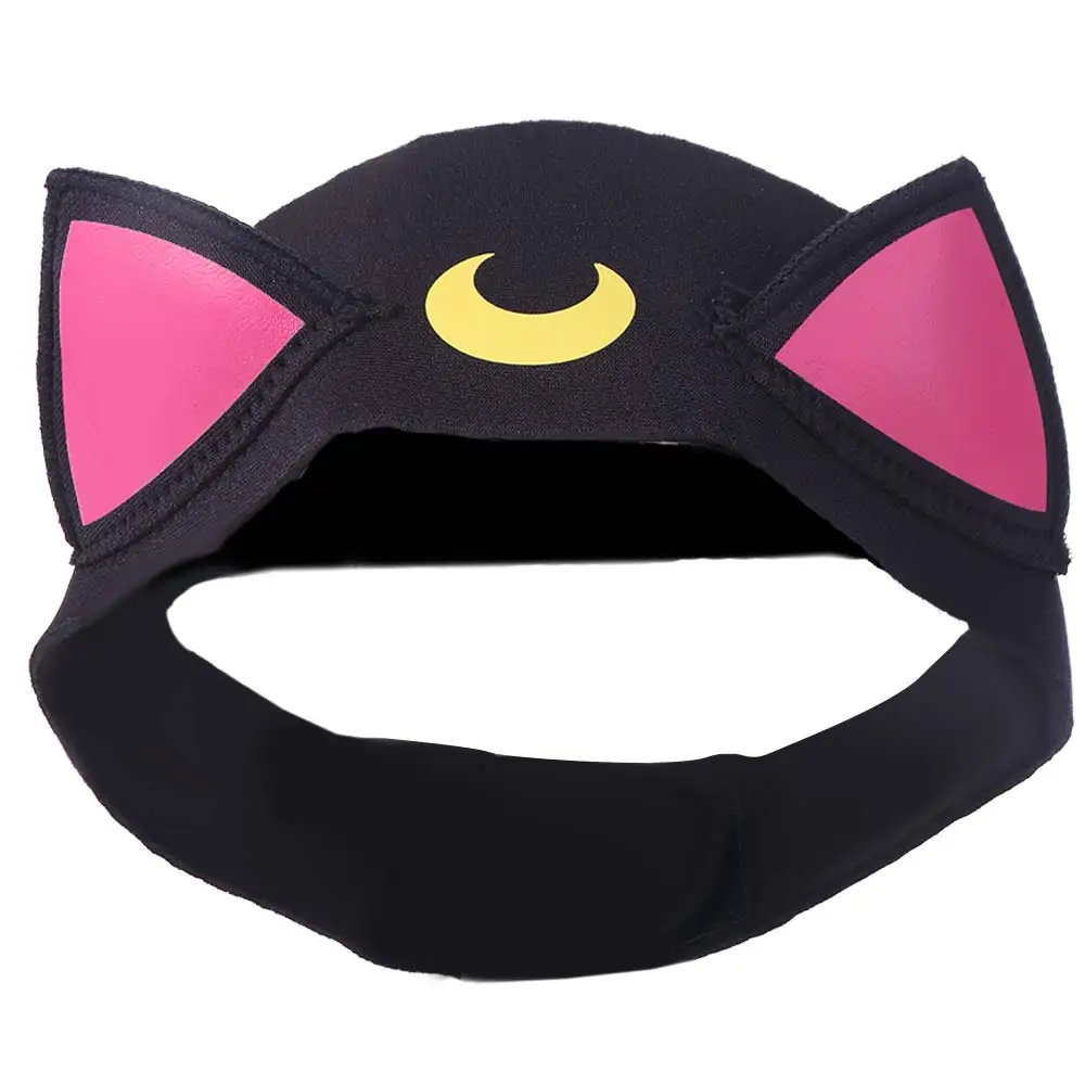 

Neoprene Diving Headband Wetsuit Hood Clear Vision Outdoor Diving Hat Cute Professional Cat Ears Swimming Headband Beach