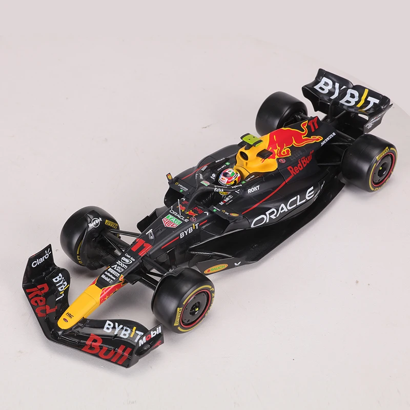 ブラーゴ-ブルーレーシングダイキャスト,トイモデル,高級車,合金,ギフト,rb19 2023, 1:24